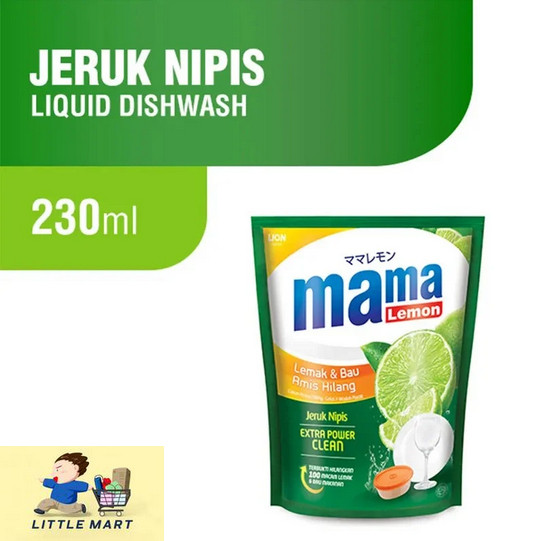 

Mama Lemon Jeruk Nipis 230 ML Mama Lime Pembersih Piring Refill Pouch