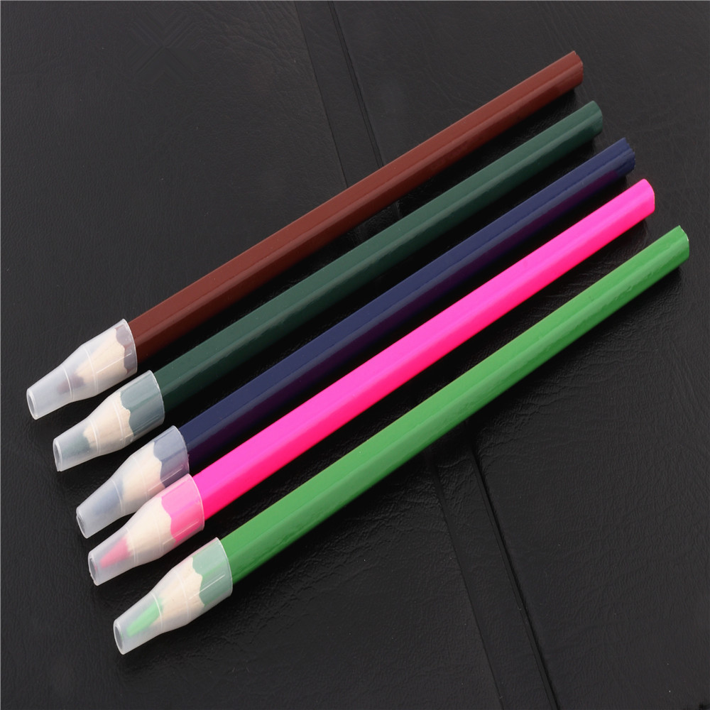 

10pcs Transparent white Pencil Cap Pen Cover Student School Office Stationery Supplies