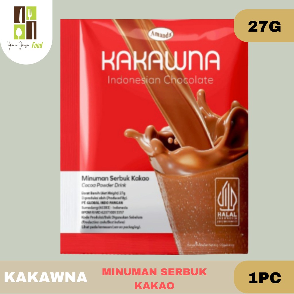 

Kakawna Chocolate Drink Powder 27g-1PC / Minuman Serbuk Kokoa / Minuman Bubuk / Cokelat / Coklat