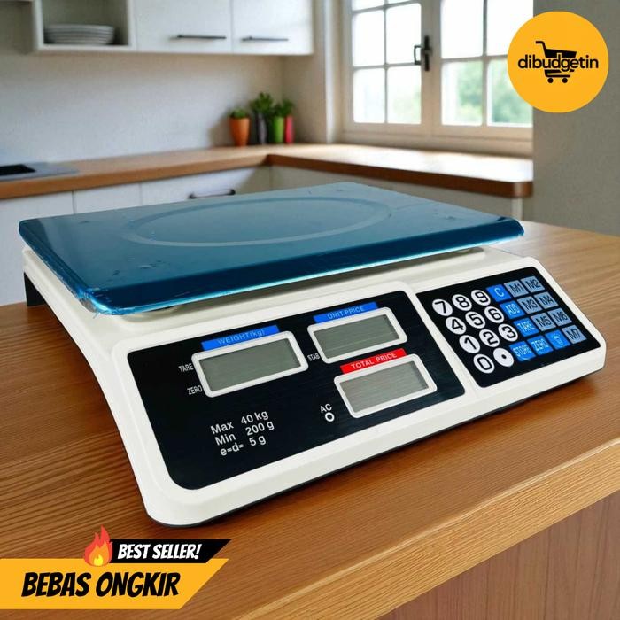 Timbangan Digital Buah Makanan Commercial Retail Scale 40kg - Protopic PT95