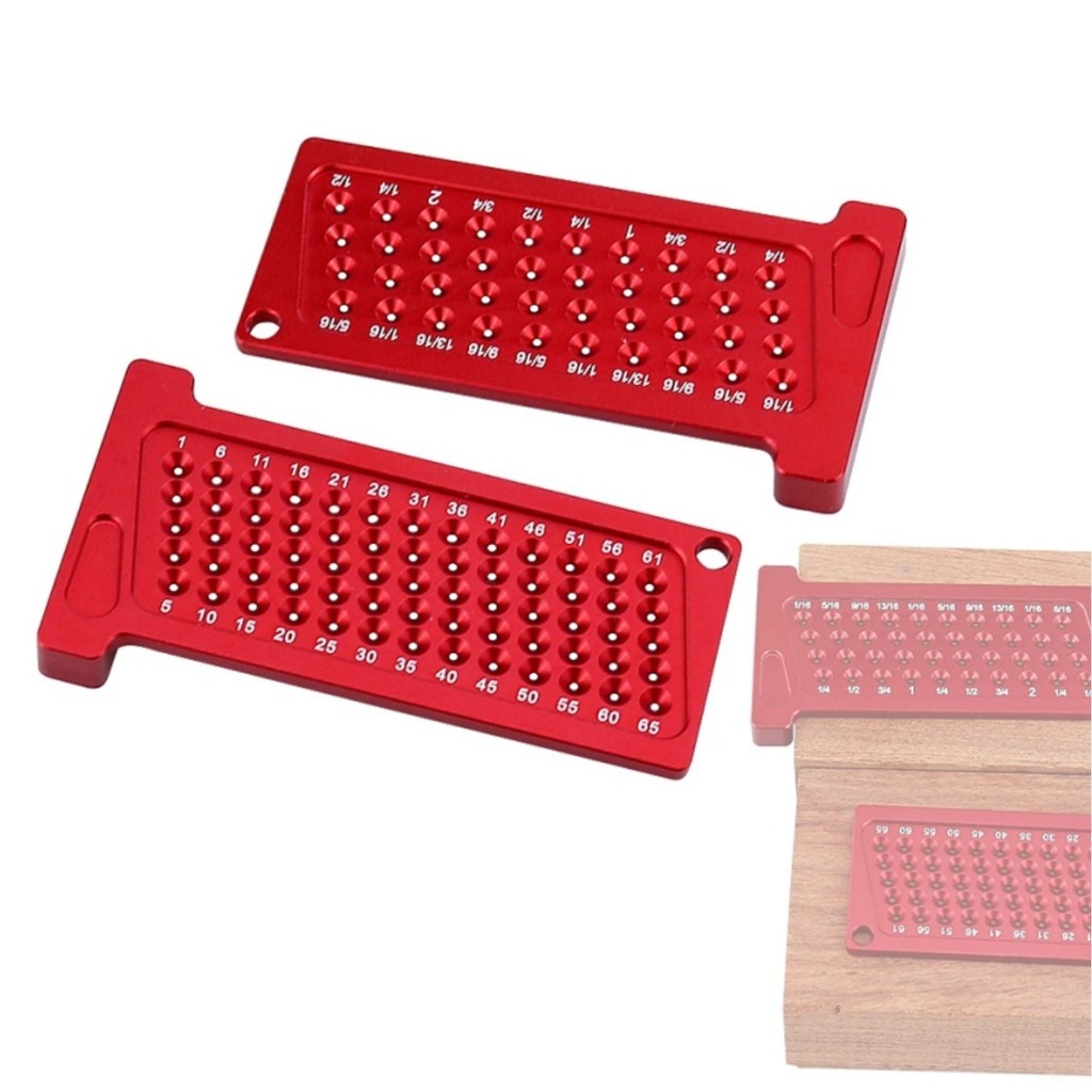 

Woodworking Metric/Inch T-Square Hole Scribing Pocket Ruler Line Drawing Marking Gauge Carpenter Right Angle Protractor Layout