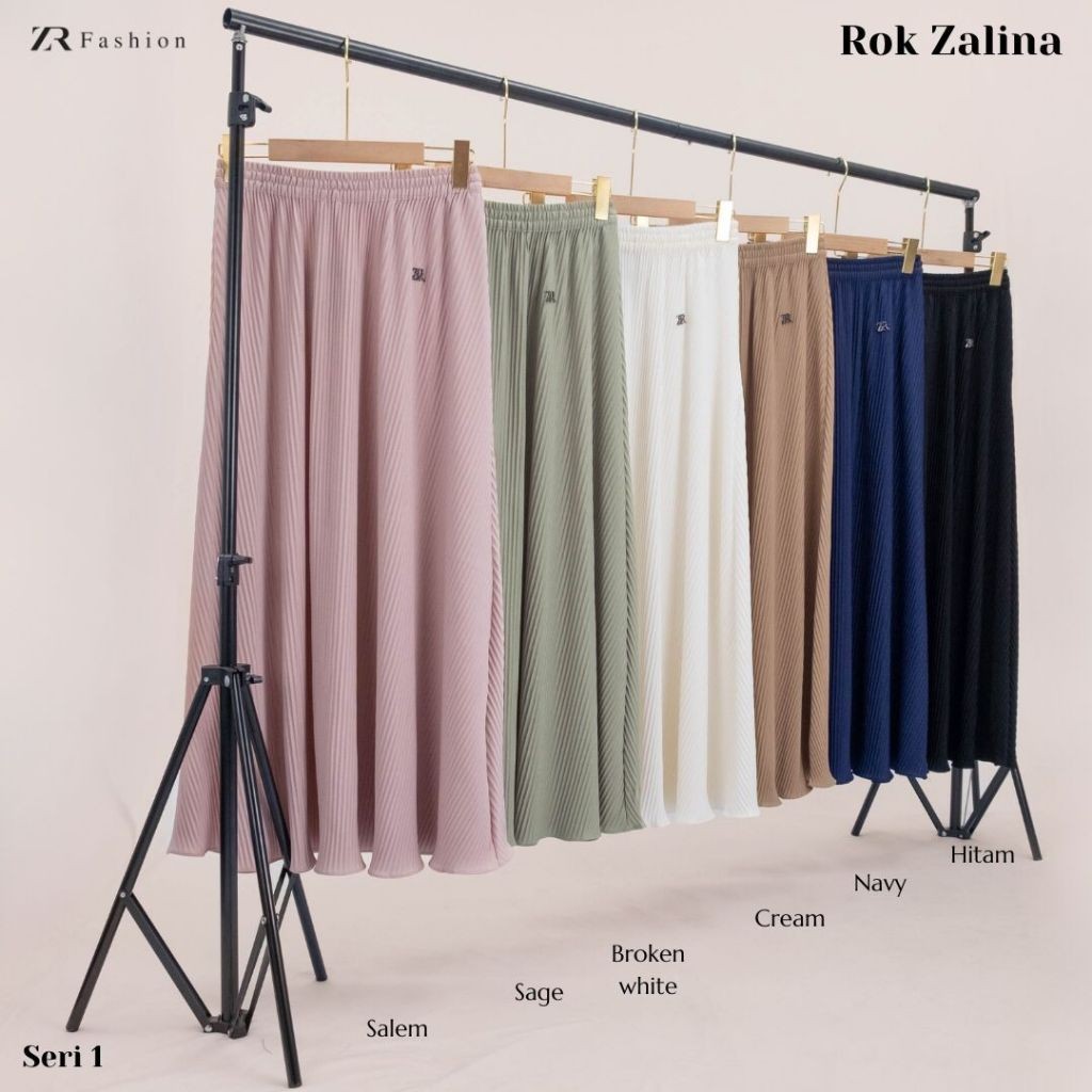 Rania ZR Rok Premium Plisket Lidi Lebar Zalina Rosie