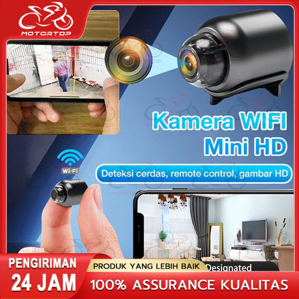 NEW Camera Mini Pemotretan Sudut Super Lebar Camera Mini Wifi Hidden Camera Pemotretan 4k Hd Camera 