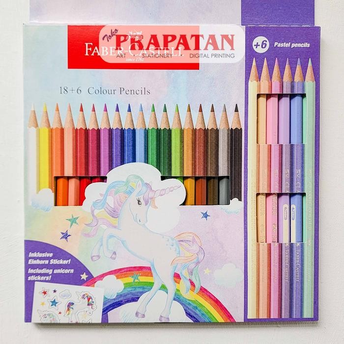 

Pensil Warna Faber Castell Special Edition Unicorn Pastel | Color Pencil - 12C 115127