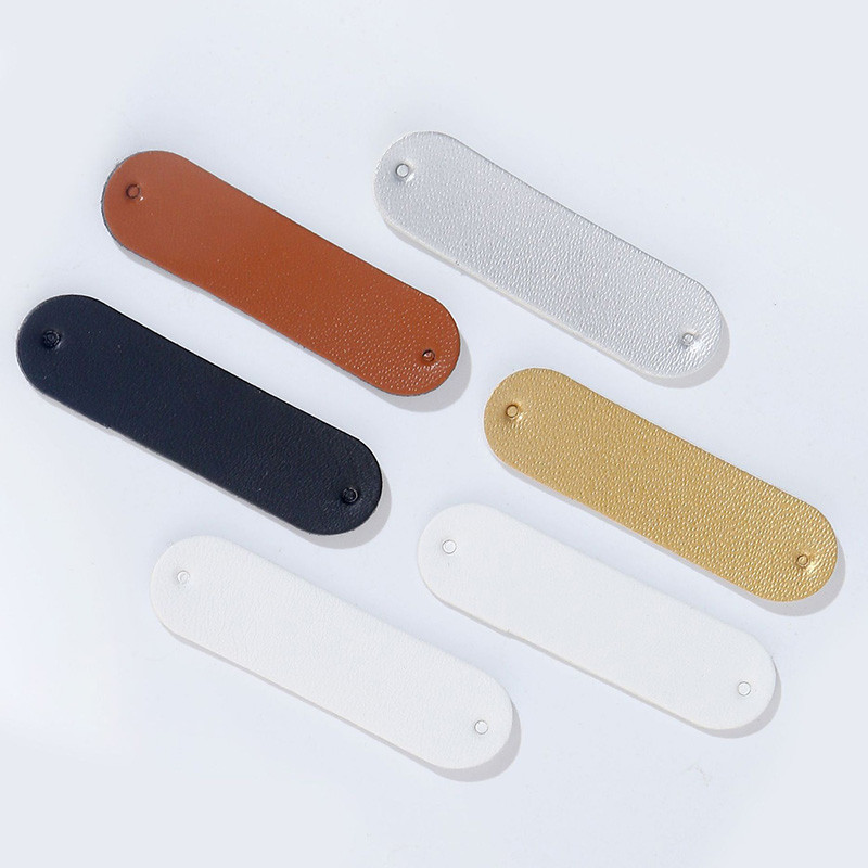 

20pcs/set Handwork Custom Clothing Leather Labels Pu Leather Blank Tags For Hat Jeans Bag Clothes Decorative Sewing Accessories