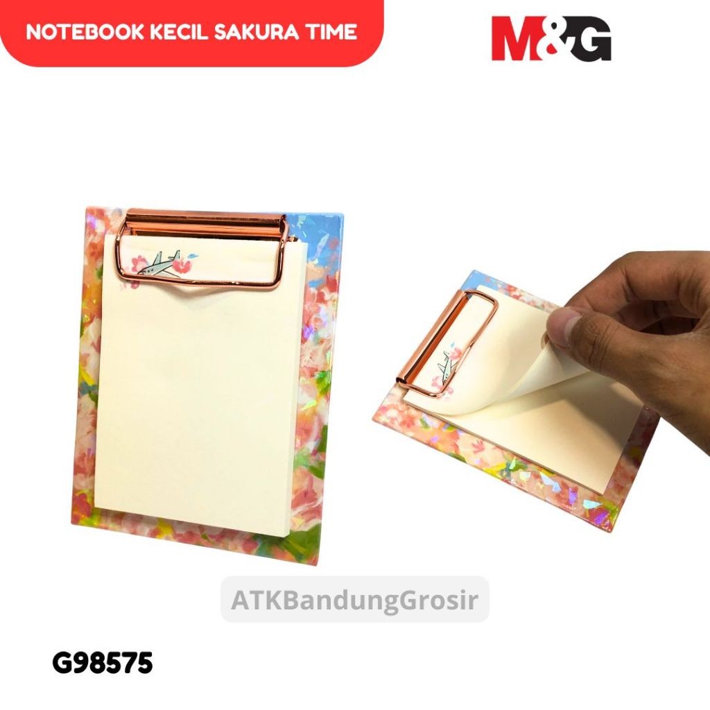 

Notebook M&G Sakura Time APYBH41S Notebook Kecil 50 Lembar Dengan Papan Dada #G98575 - SHSNP