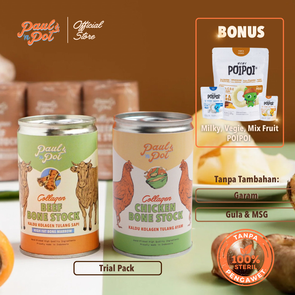 

Trial Pack - Collagen Chicken & Beef Bone Stock - Kaleng