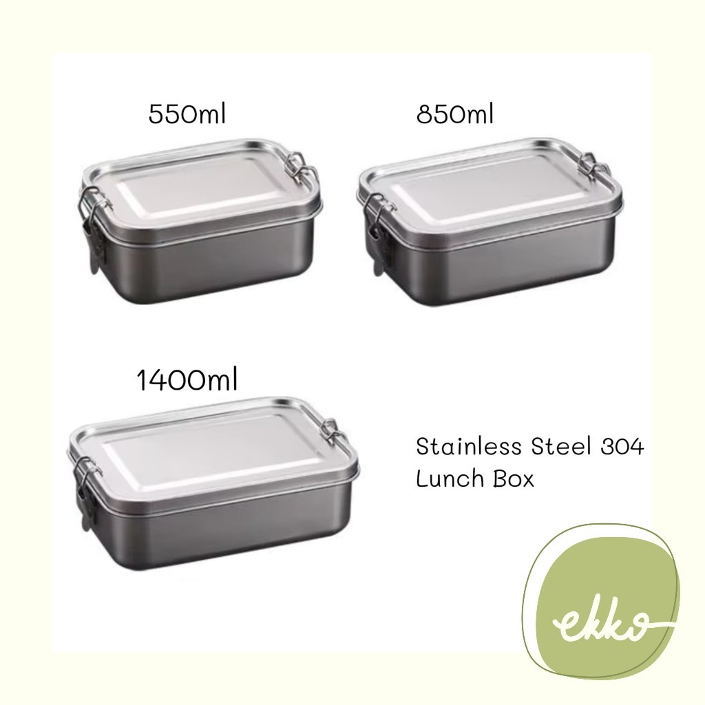 Stainless Steel Lunch Box / Kotak Makan Bekal Stainless / Wadah Makanan BPA Free