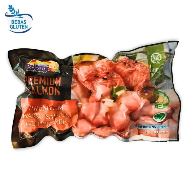 

Pelangi Bakso Salmon Original 300gr | Bakso Salmon | Bakso Salmon Gluten Free | Bakso Gluten Free