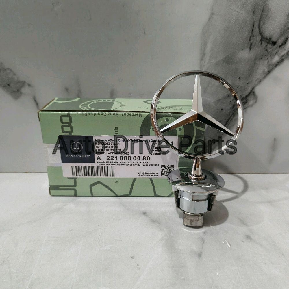 A2218800086 LOGO KAP MESIN MERCEDES BERDIRI W204W221 BINTANG KAP MOT