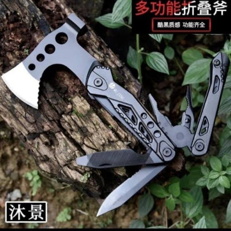 Kapak Multifungsi Survival Kapak Camping Tang Palu Pisau