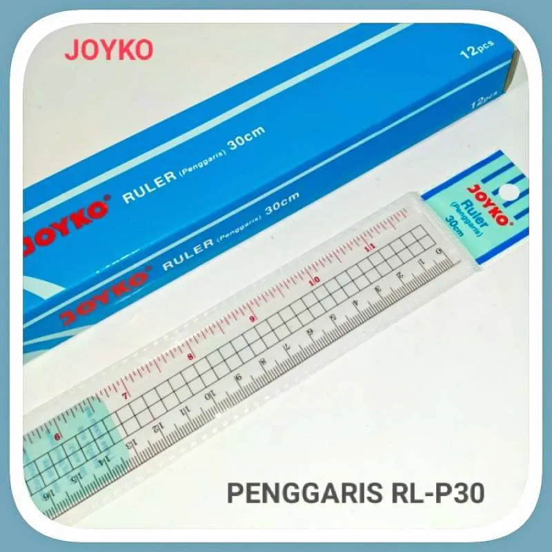 

Joyko | Penggaris (Ruler Plastic) | 30 cm | RL-P30