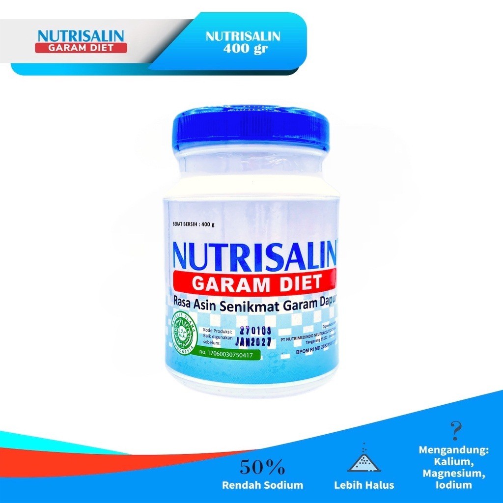 

Nutrisalin Garam Diet 400gr