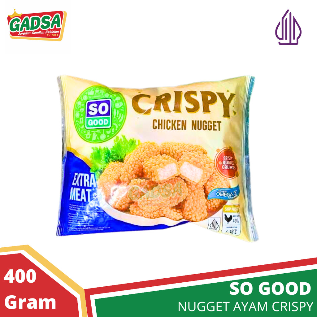

Nugget Ayam Crispy Bubble So Good Chicken Nugget Crispy 400 Gram