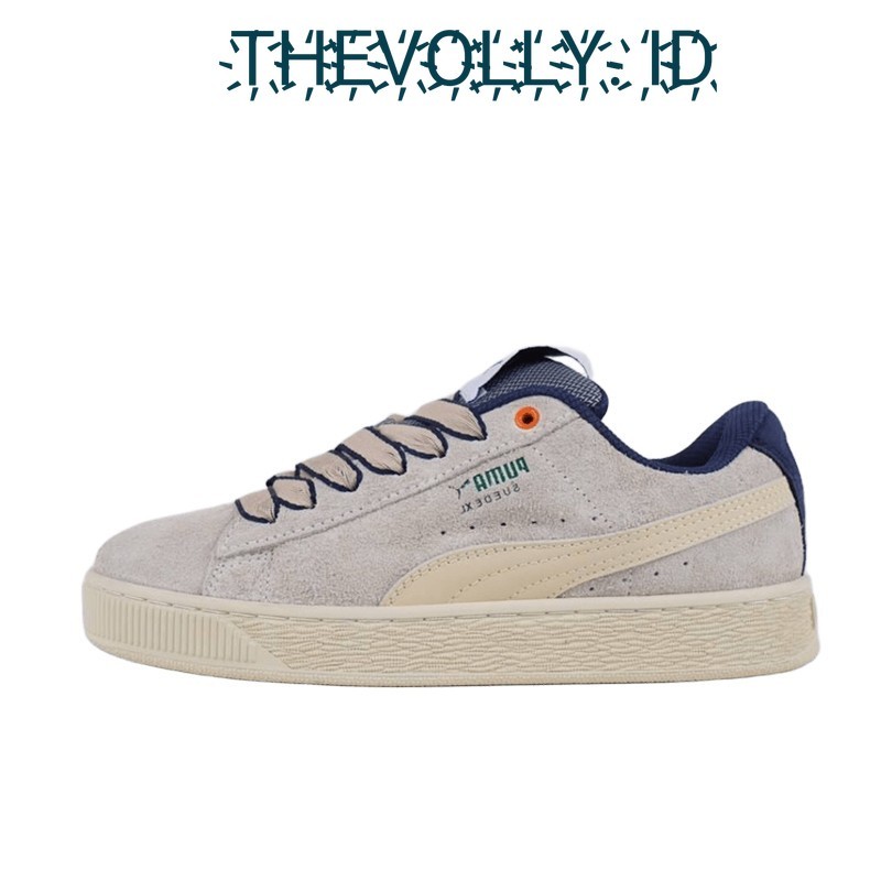 Sepatu Puma Suede Skate Serve Cool Light Grey BNIB Original / Sneakers Pria
