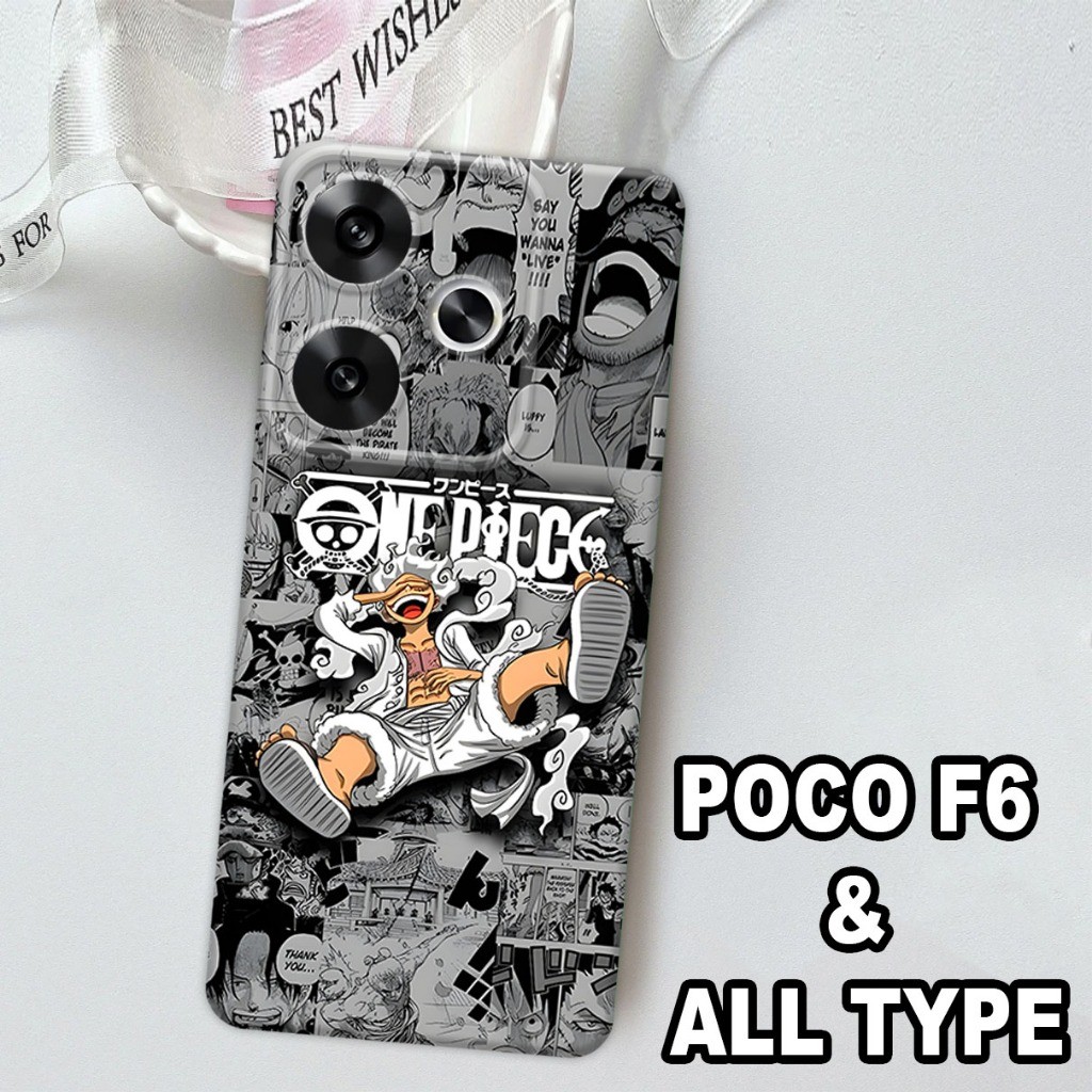 (GC1) Softcase karet Hp XIAOMI POCO F6 Terbaru 2024 / Case Anime One Piece /Case Poco F6 Silikon Tpu