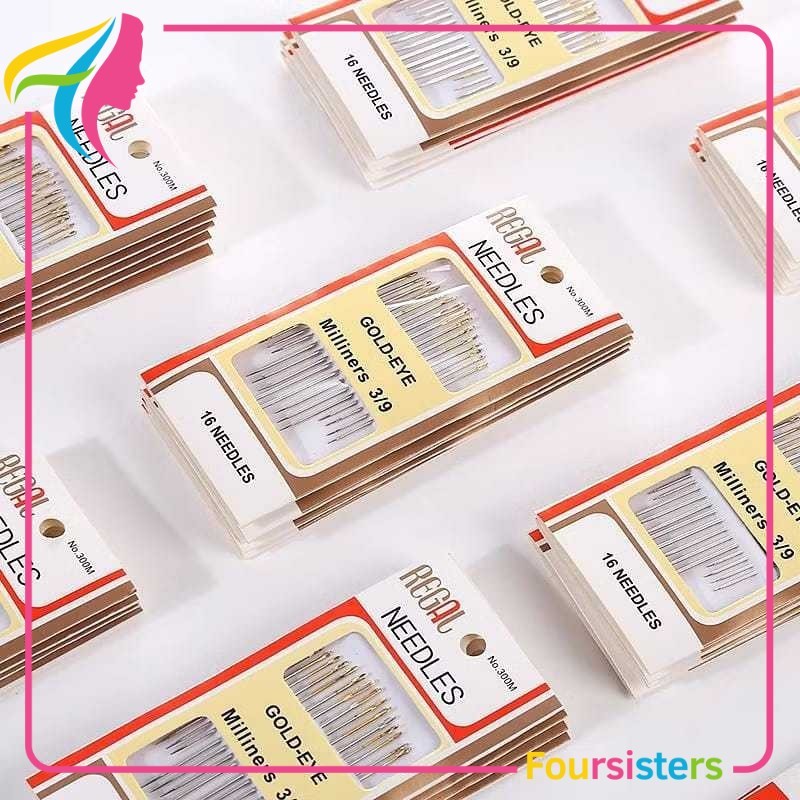 [FS GROSIR] Jarum Jahit Tangan Set Isi 16pcs Jarum Benang Jahit Manual 16pcs Miliners 309 Needles Ja