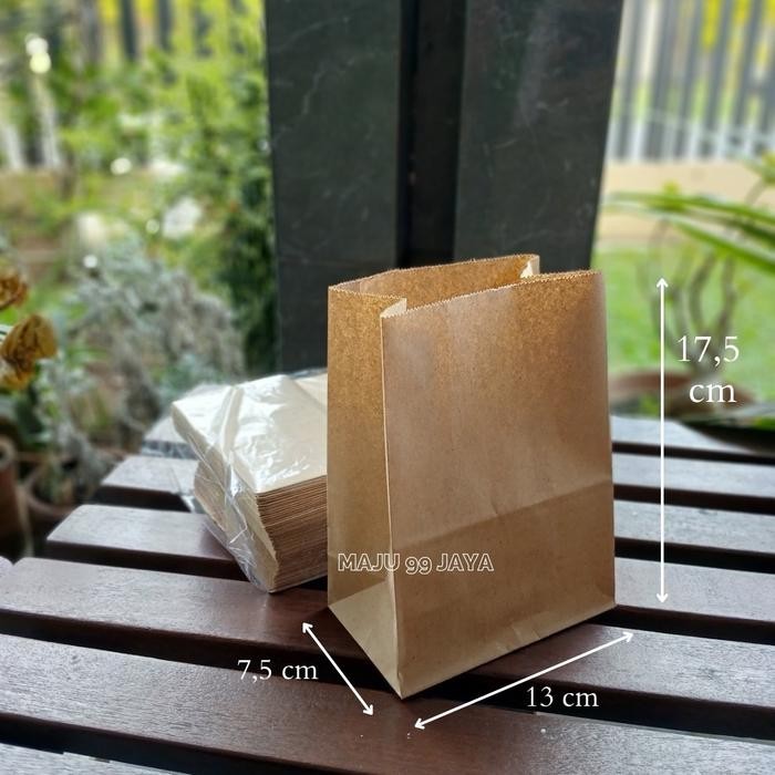 

Sale (100 PCS) Paper Bag / Kantung Kertas SOS Coklat Polos Small & Medium - Kantong Paper Bag | Kantong Souvenir | Bungkus Makanan Roti Kebab Kentang Plastik - SOS Kecil Terlaris