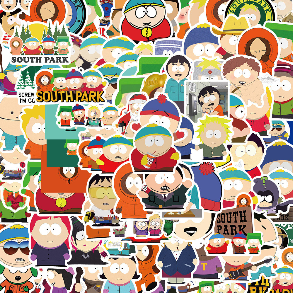 

100Pcs Cartoon Anime Stickers SouthPark Kenny Pack Laptop Graffiti Skateboard Luggage Phone Stickers Waterproof Kids Gift