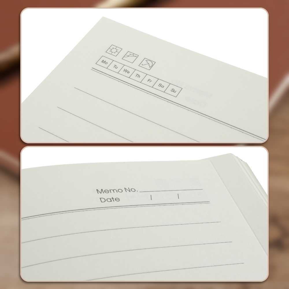 

JKMLLCM Toddi Buku Jurnal Leather Notebook Diary 68GSM 200 Halaman Grid - TD101