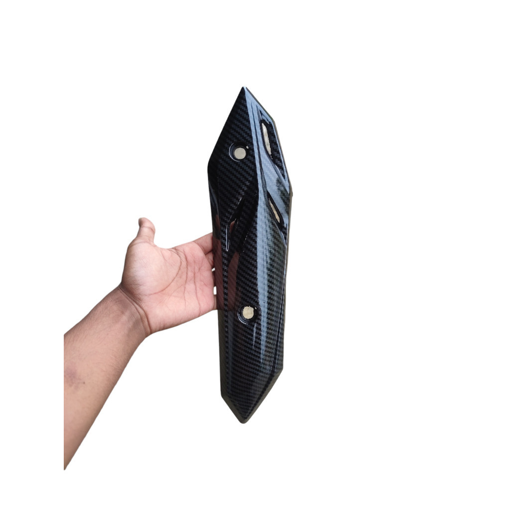 Black carbon Tutup tameng knalpot beat 2020 led VARIASI99PART