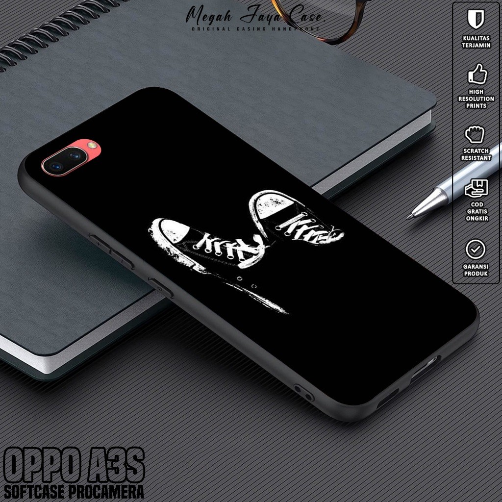 Case Oppo A3S - Casing Hp Oppo A3S Motif BLCK - Silikon Oppo A3S - Softcase Hp Oppo A3S - Kondom Hp 