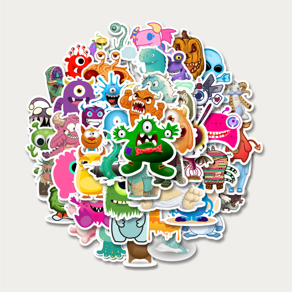 

Sticker Pack Stiker Monster Art Illustration Karakter Mix 6 | Sticker TUMBLR | Stiker LAPTOP KOPER HELM