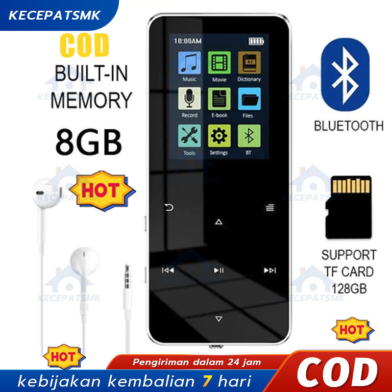 GEXO MP3 PRO Digital Audio Video Player 1.77 Inch Bluetooth 4.2 500mAh DAP MP4 Digital Audio Player 