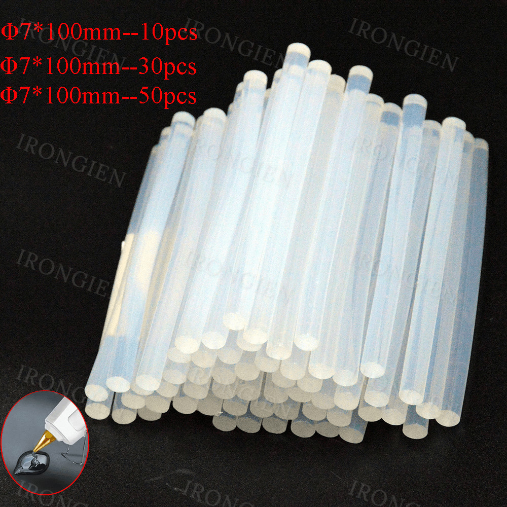 

Hot Melt Glue Sticks Packed 10/30/50pcs Dia 7*100mm Glue Gun Sticks For Glue Gun DIY Art Craft General Repairs Home Decoration