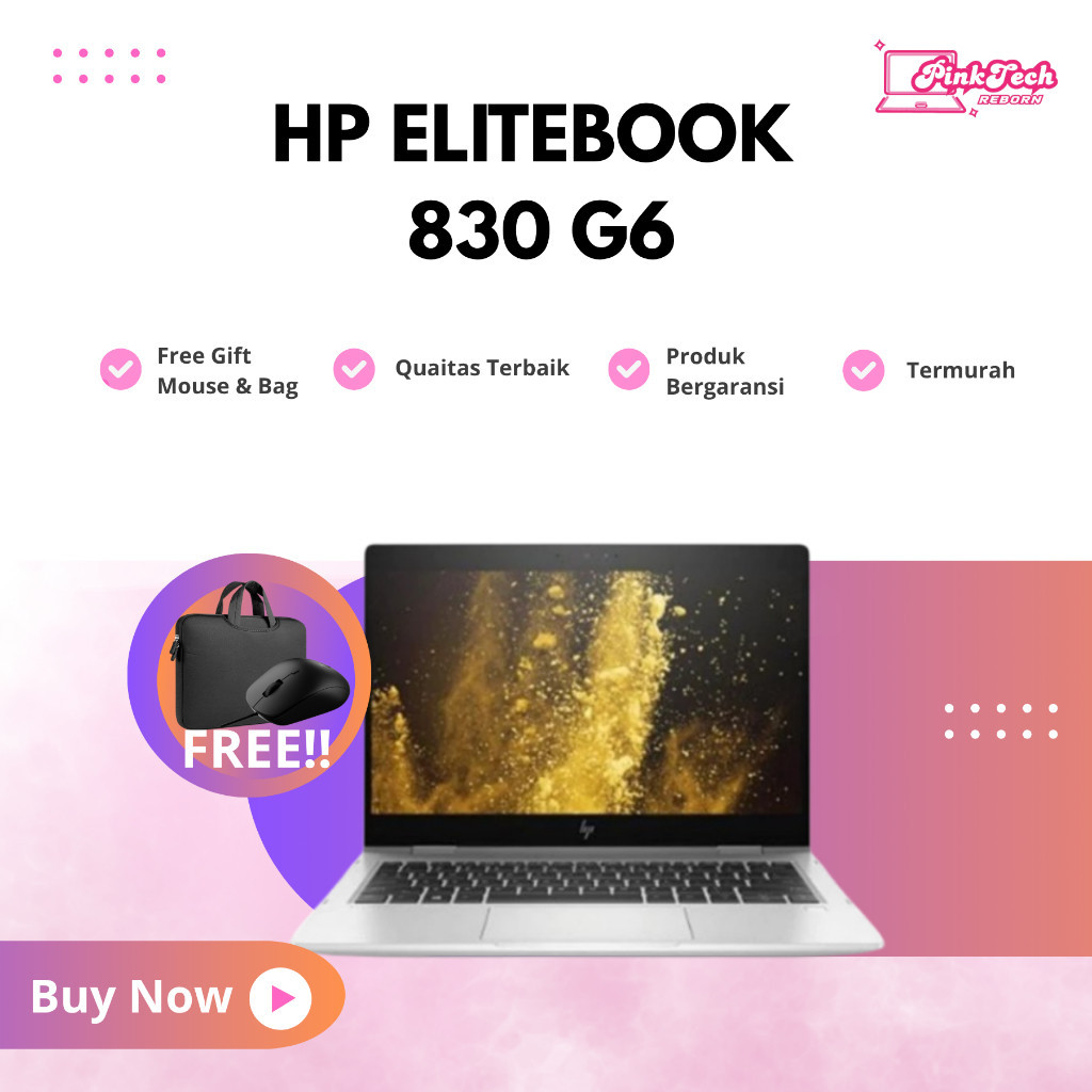 LAPTOP HP EliteBook 830 G6 Core i5 - 8TH / RAM 8GB - SSD 256GB / 14"inch / Win 10
