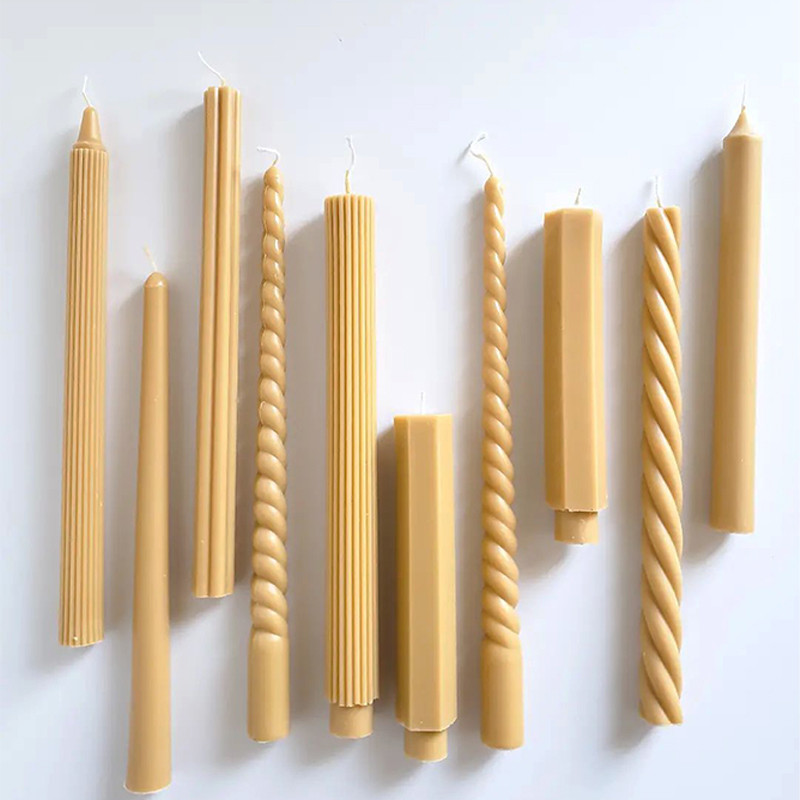 

Pillar Candle Acrylic Mold Easy Release Long Strip Wax Mold Pc Plastic Art Sense Long Strip Candle Mold Home Table Decorations