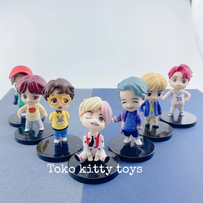 BTS FIGURE SET 7 TATAKAN HITAM BTS KPOP