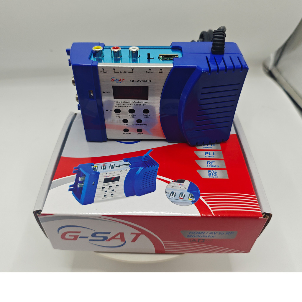 1 Channel HD Av To Analog Modulator Tv Catv Hotel Cable HDMI to RF CVBS av to RF PAL NTSC secam  Adj