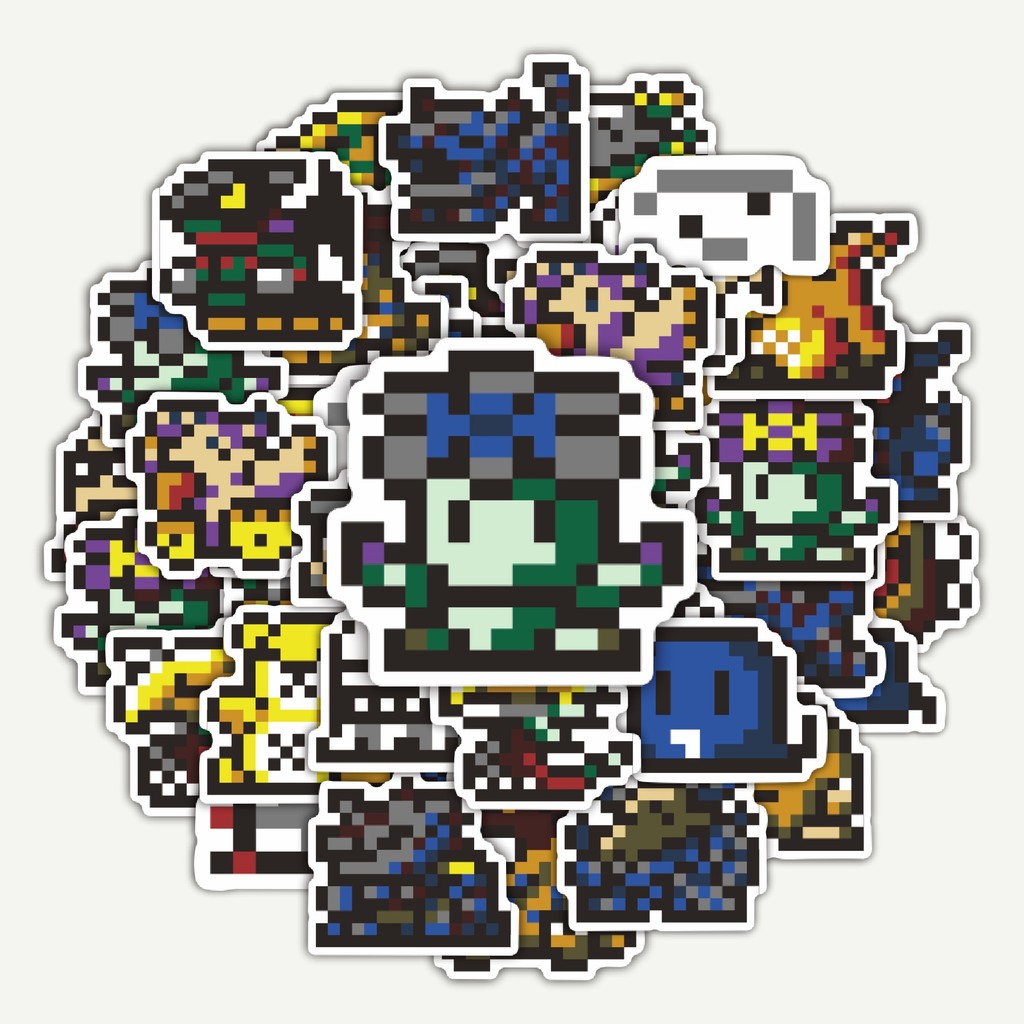 

Sticker Pack Stiker Pixel Digimon V16 | Sticker TUMBLR | Stiker LAPTOP KOPER HELM