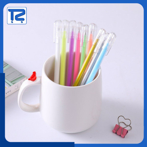 

Pena Gel Glitter Aesthetic Pulpen Warna Warni Art Set 0.7mm Alat Tulis Sekolah ATK013