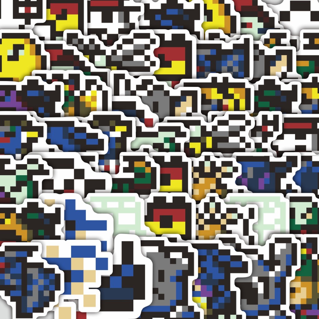 

Stiker Cutting Pack Stiker Pixel Digimon V13 Isi 100Pcs Series Aesthetic Lucu Keren Untuk Koper Bahan Vynil