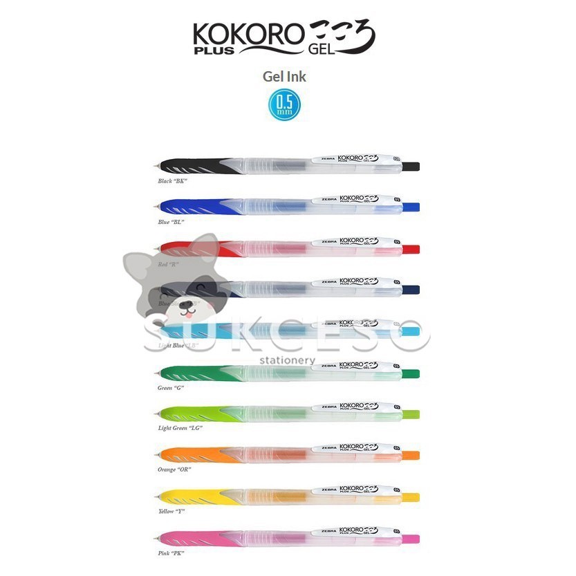 

Kokoro Plus 0,5mm / Pulpen Warna Lucu Unik Murah Berkualitas