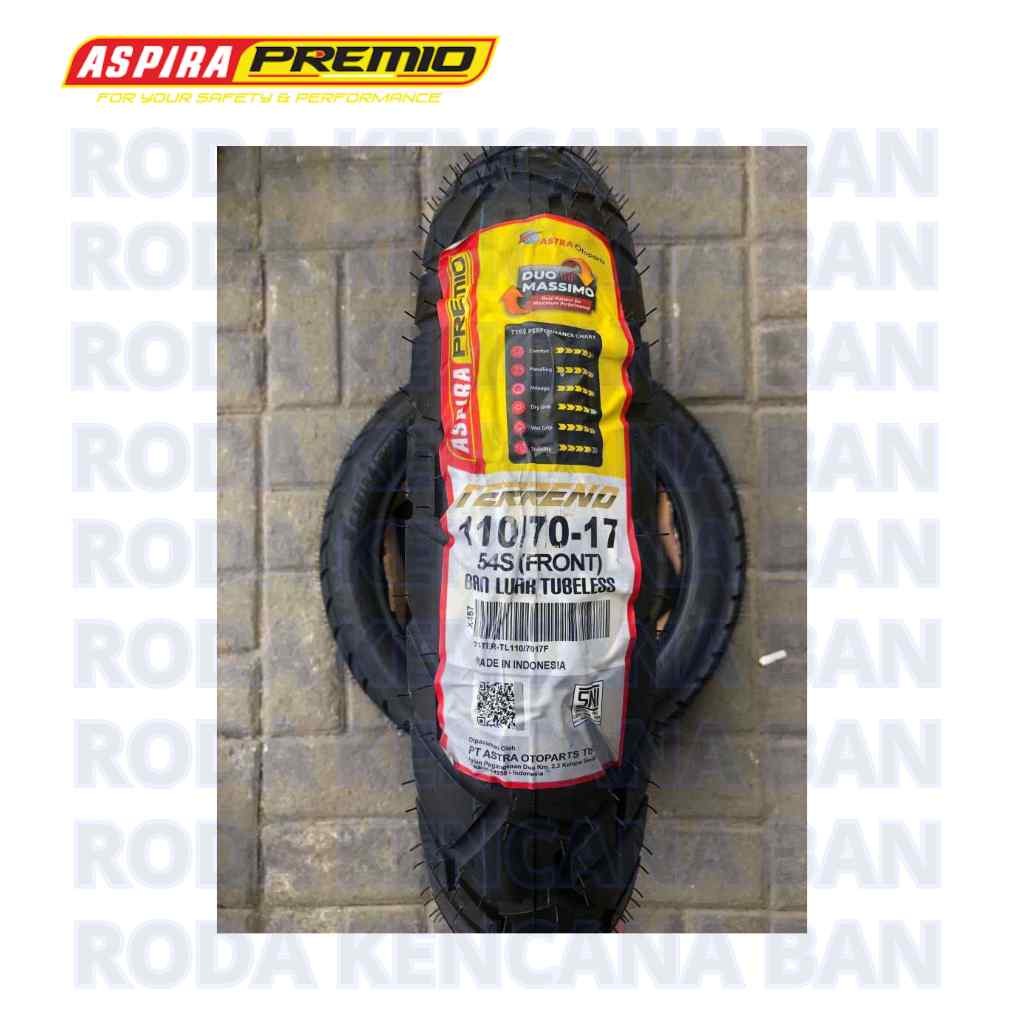 Aspira Terreno TL size 110/70 R17 Ban Depan CB150R, Vixion, GSX S150, R15