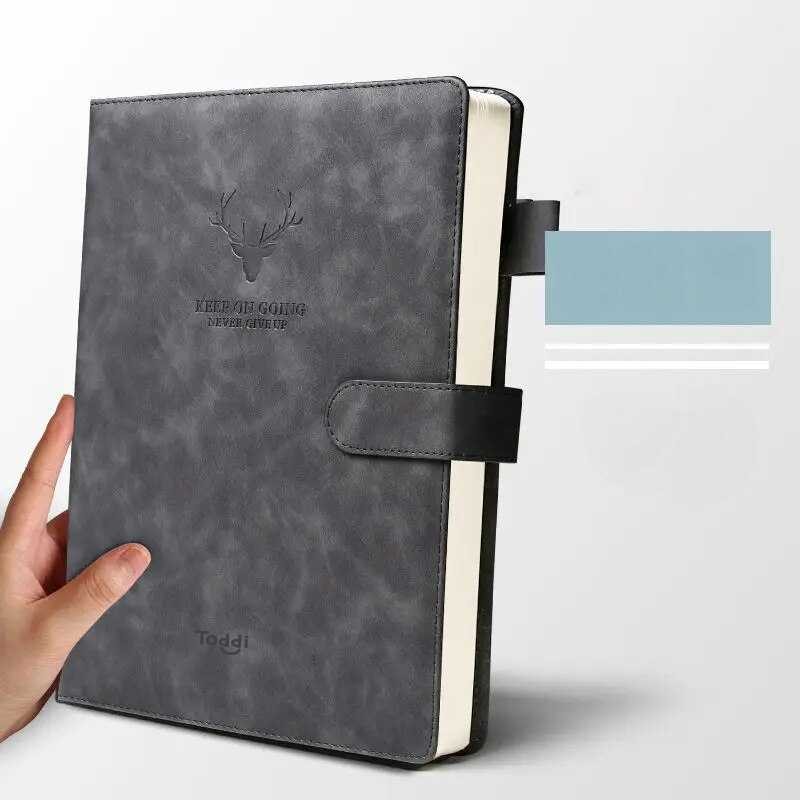 

Toddi Buku Catatan Harian Notebook Cover Kulit Magnetic Buckle - TL4 -MR