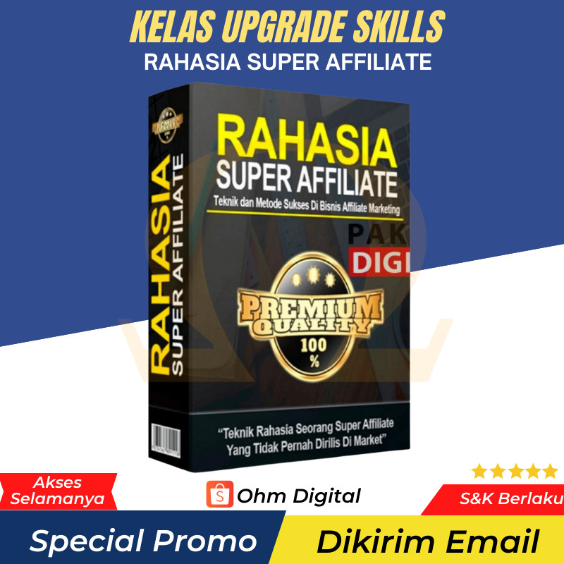 (OD - 62)  ECOURSE - Rahasia Super Affiliate Mastery - Materi Video Pembelajaran