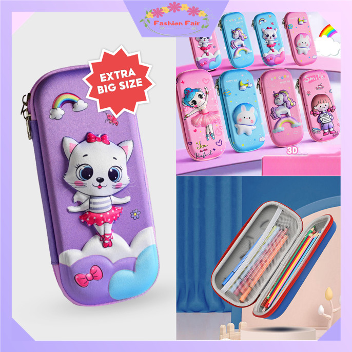 

FASHION FAIR S5626 Kotak Pencil Anak / Tempat Pensil Anak Gambar 3D Waterproof / Kotak Tempat Alat Tulis / Kotak Pensil