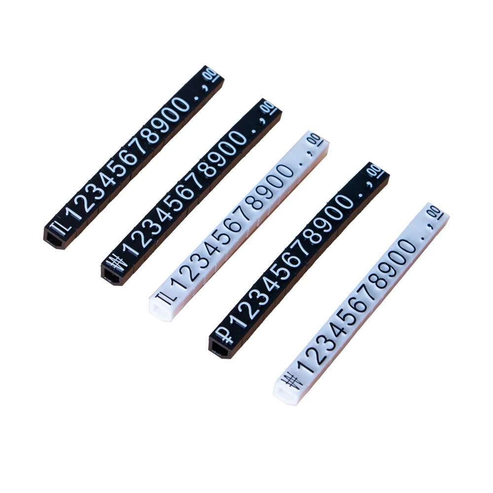 

4x6mm Price Tags Number Zero Price Combined Label Letter Cubes Stick 24 Alphabet For Goods Jewelry Counter Display Sign