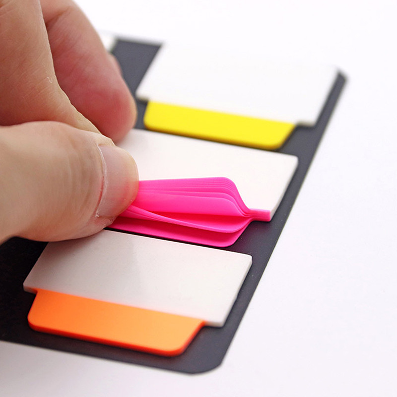 

120 Pages Simple Transparent Index Stickers Color Label Stickers DIY Sticky Notes Office School Supplies