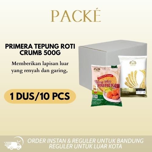 

Primera Bubble Crumbs / Tepung Roti / Tepung Bubble / Krispi 1 CRT/10 PACK X 500G / 200g /25 PACK