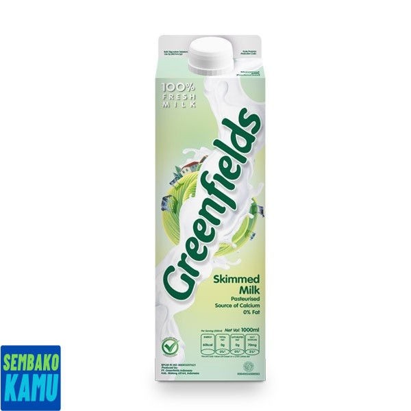 

greenfields Skimmed Milk 1 Liter - Susu