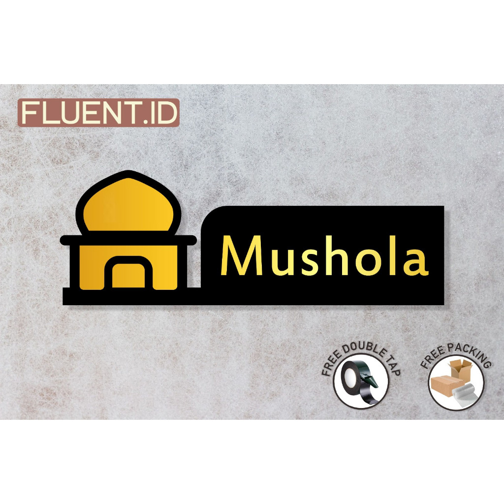 

Akrilik Musholla Minimalis | Sign Papan Nama Mushola