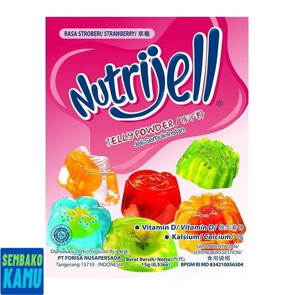 

Nutrijell Rasa Strawberry 15 gr