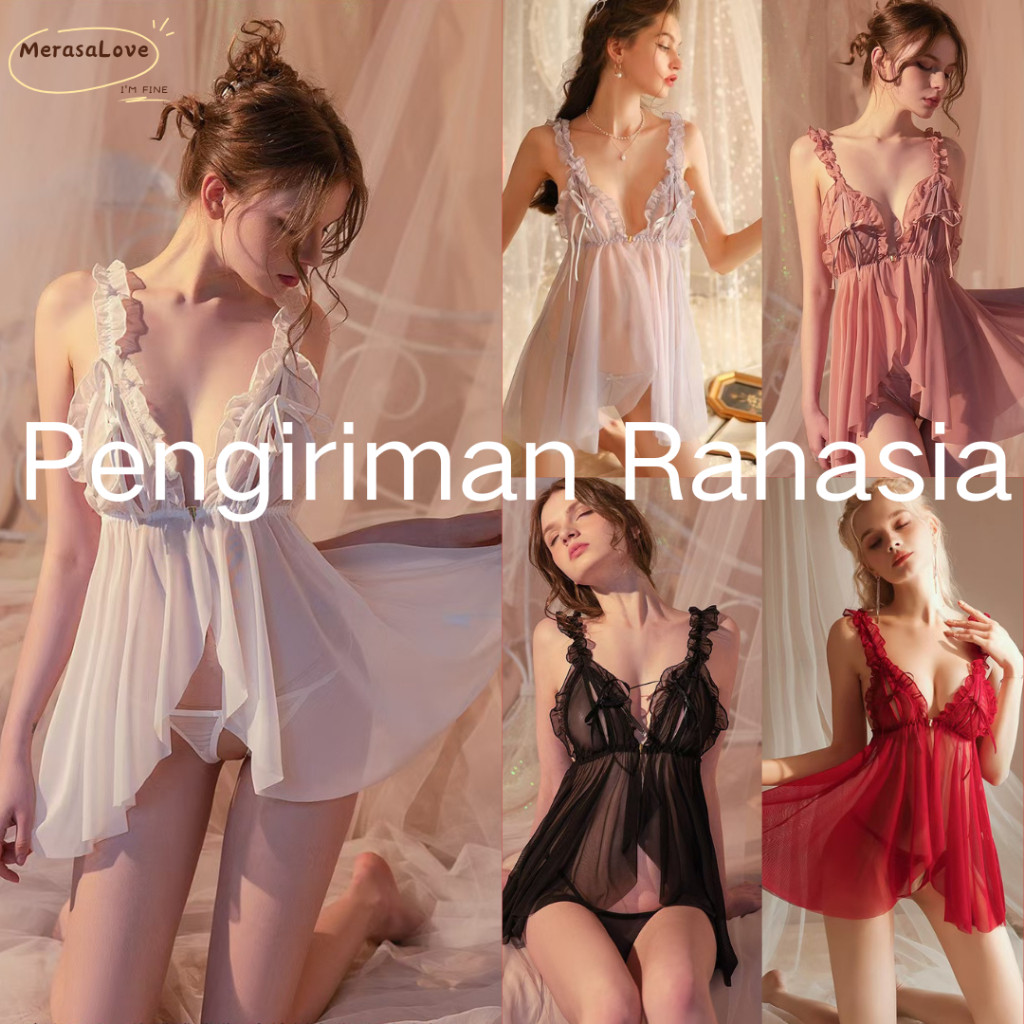 SERESHOP Sexy Lingerie Dress Transparan Baju Tidur Lingerie Wanita / Lingerie Sexy Wanita / Baju Tid