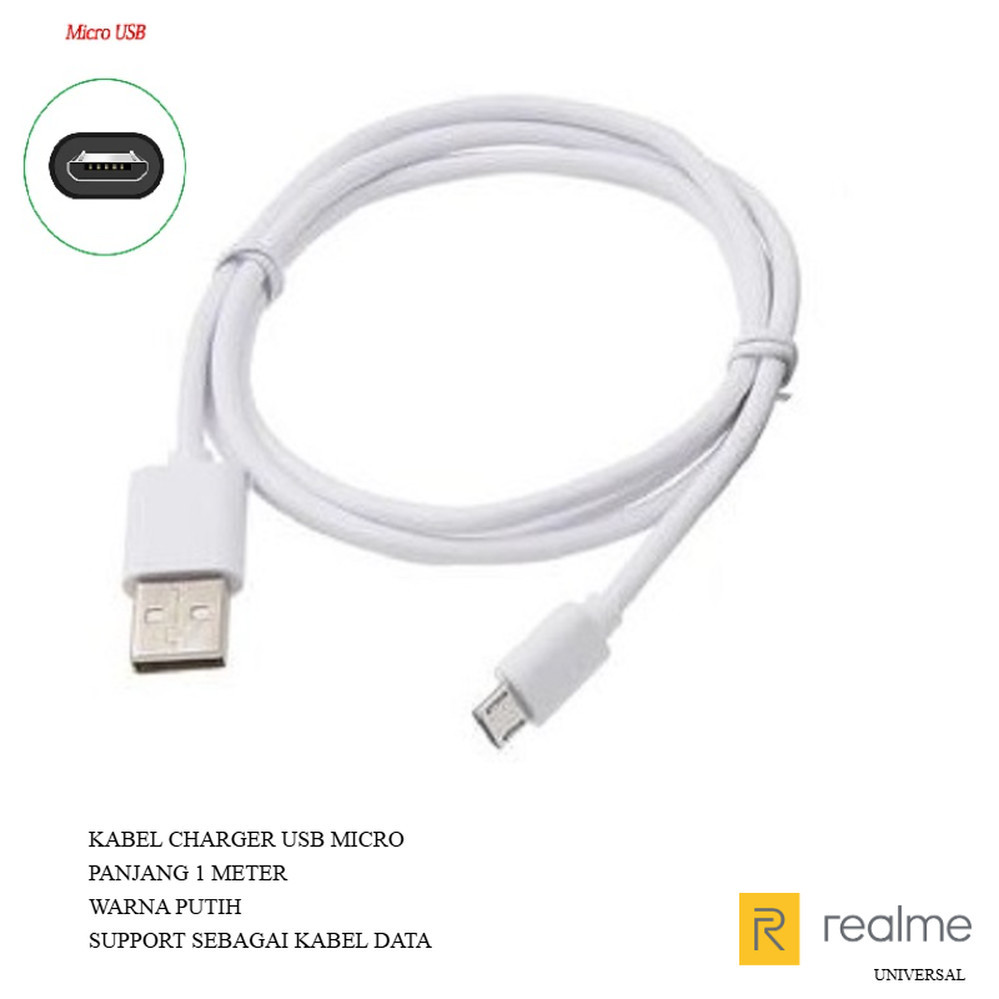 Usb micro  kabel charger realme 3 (RMX1821) - realme 3i (RMX1827) - realme 3 pro (RMX1851)