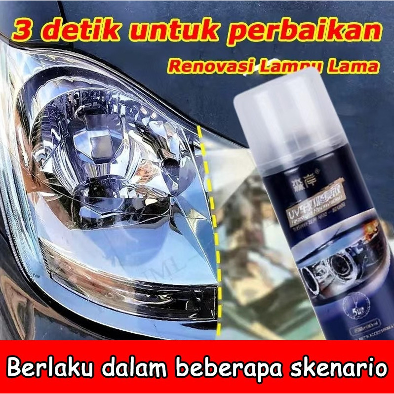 200ML Headlight Restored / Pengkilap Mika Lampu / Headlamp Polish/Pembersih Kaca Lampu Mobil Kusam /
